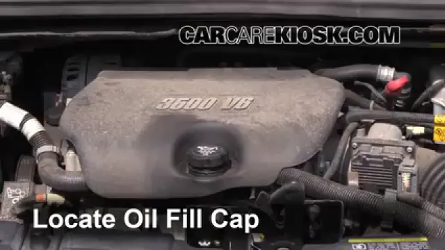 2005 Buick Terraza CX 3.5L V6 Aceite Agregar aceite